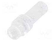 Fiber for LED; Ø2.8mm; L: 9.5mm; round; Front: flat; straight MENTOR