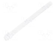 Fiber for LED; Ø2.8mm; L: 45mm; round; Front: flat; straight MENTOR