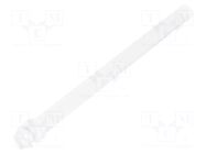 Fiber for LED; Ø2.8mm; L: 45mm; round; Front: flat; straight MENTOR