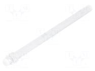 Fiber for LED; Ø2.8mm; L: 45mm; round; Front: convex; straight MENTOR