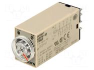 Timer; 0,1min÷10h; 4PDT; 250VAC/3A; 24VDC; H3YN; socket; -10÷50°C OMRON