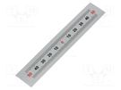 Ruler; figures horizontally arranged,self-adhesive; W: 11mm ELESA+GANTER