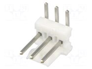 Connector: wire-board; socket; male; PIN: 3; MTA-100; angled 90° TE Connectivity