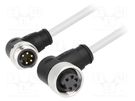 Cable: for sensors/automation; 7/8",both sides; 1.5m; male; PIN: 5 HARTING