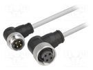Cable: for sensors/automation; 7/8",both sides; 1.5m; male; PIN: 4 HARTING