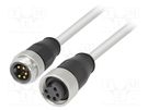 Cable: for sensors/automation; 7/8",both sides; 1.5m; male; PIN: 5 HARTING