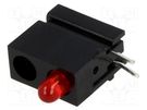 LED; in housing; red; 3mm; No.of diodes: 1; 20mA; Lens: red,diffused MENTOR