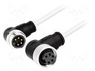Cable: for sensors/automation; PIN: 5; plug; PVC; 0.3m HARTING