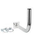 Extralink L400 | Balcony handle | 400mm, with u-bolts M8, steel, galvanized, EXTRALINK