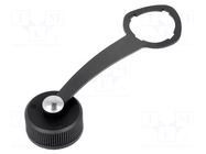 Protection cover; IP67; black; Application: MX-1300550001 MOLEX