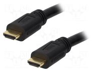 Cable; HDMI plug,both sides; PVC; Len: 15m; black; HDMI 1.4 LOGILINK