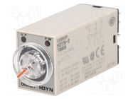 Timer; 0,1s÷10min; DPDT; 250VAC/5A; 12VDC; H3YN; socket; -10÷50°C OMRON