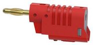 CONN, BANANA, PLUG, 36A, SCREW, RED