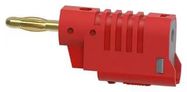 CONN, BANANA, PLUG, 36A, SCREW, RED