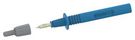 TEST PROBE CONN, BANANA TIP, 36A, BLUE