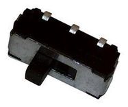 SLIDE SWITCH, DPDT, 0.3A, 6VDC, SMD