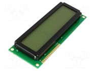 Display: LCD; alphanumeric; FSTN Positive; 16x2; 122x44x13.6mm DISPLAY ELEKTRONIK