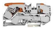 TERMINAL BLOCK, DINRAIL, 2WAYS, 6AWG