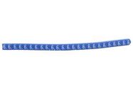 CABLE MARKER, PRE PRINTED, PVC, BLUE
