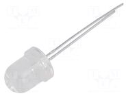 LED; white neutral; 8mm; 6500÷11000mcd; 30°; Front: convex LUCKYLIGHT