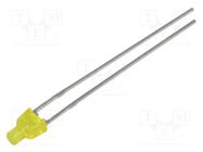 LED; rectangular; 4x2.8mm; yellow; 1.8÷5mcd; 70°; Front: flat; 20mA KINGBRIGHT ELECTRONIC