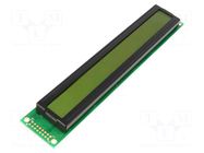 Display: LCD; alphanumeric; STN Positive; 20x1; 182x33.5x14.5mm DISPLAY ELEKTRONIK