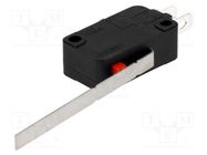 Microswitch SNAP ACTION; 5A/250VAC; with lever; SPDT; ON-(ON) OMRON Electronic Components