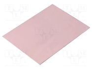 Laminate; FR4,epoxy resin; 1.2mm; L: 100mm; W: 75mm; Coating: copper 