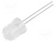 LED; white neutral; 10mm; 8500÷14000mcd; 30°; Front: convex LUCKYLIGHT