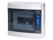 Enclosure: for modular components; IP65; white; No.of mod: 8; ABS EATON ELECTRIC