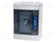 Enclosure: for modular components; IP65; white; No.of mod: 4; ABS EATON ELECTRIC