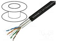 Wire; F/UTP; 4x2x24AWG; 5e; for direct burial,outdoor; wire; Cu; PE TECHNOKABEL