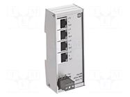 Switch Ethernet; unmanaged; Number of ports: 4; 9÷60VDC; IP30 HARTING