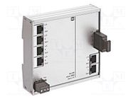 Switch Ethernet; unmanaged; Number of ports: 6; 9÷60VDC; RJ45,SC HARTING