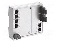 Switch Ethernet; unmanaged; Number of ports: 6; 9÷60VDC; IP30 HARTING
