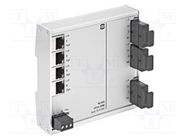 Switch Ethernet; unmanaged; Number of ports: 4; 9÷60VDC; RJ45,SC HARTING