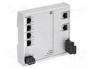 Switch Ethernet; unmanaged; Number of ports: 6; 9÷60VDC; RJ45,SC HARTING