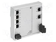 Switch Ethernet; unmanaged; Number of ports: 6; 9÷60VDC; RJ45,SC HARTING