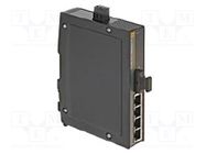 Switch Ethernet; unmanaged; Number of ports: 4; 9÷60VDC; RJ45,SC HARTING