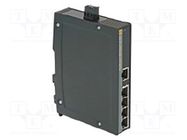 Switch Ethernet; unmanaged; Number of ports: 5; 9÷60VDC; RJ45 HARTING