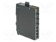 Switch Ethernet; unmanaged; Number of ports: 4; 9÷60VDC; RJ45,SC HARTING