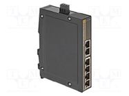 Switch PoE Ethernet; unmanaged; Number of ports: 6; 9÷60VDC; RJ45 HARTING