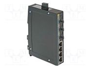 Switch PoE Ethernet; unmanaged; Number of ports: 4; 9÷60VDC; IP30 HARTING