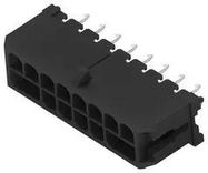 CONNECTOR, HEADER, 16POS, 2ROW, 3MM