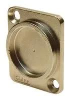 RECESS PLATE, METAL, XLR CONN