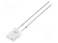 LED; blue; rectangular; 2x5x7mm; 500÷750mcd; 100°; Front: flat; 20mA OPTOSUPPLY