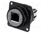 Connector: RJ45; coupler; RJF; PIN: 8; Cat: 5e; unshielded; 8p8c; IP67 AMPHENOL