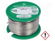 Soldering wire; Sn96,5Ag3Cu0,5; 1.5mm; 100g; lead free; reel; tin BROQUETAS