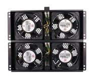 Extralink | 4 Way fan unit | for standing cabinets, 2m cable with EU plug, EXTRALINK