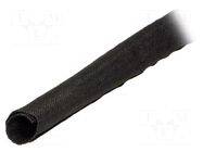 Braid; ØBraid : 15mm; polyamide; black; UL94V-2; Helagaine HEGWS HELLERMANNTYTON